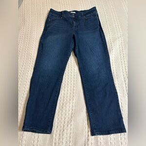 Lane Bryant Women's Dark Blue Straight-Leg Jeans